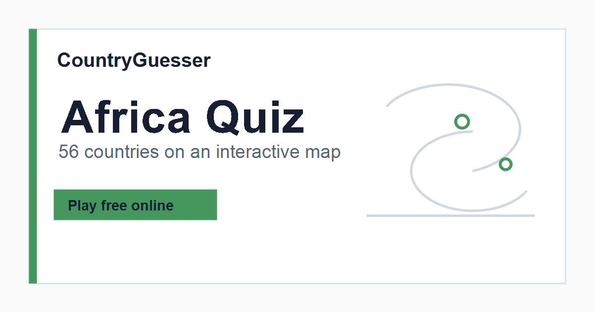 Africa country quiz preview