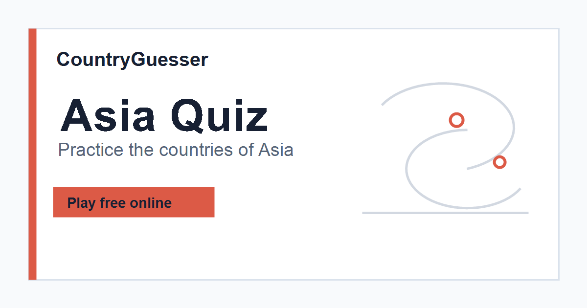 Asia country quiz preview
