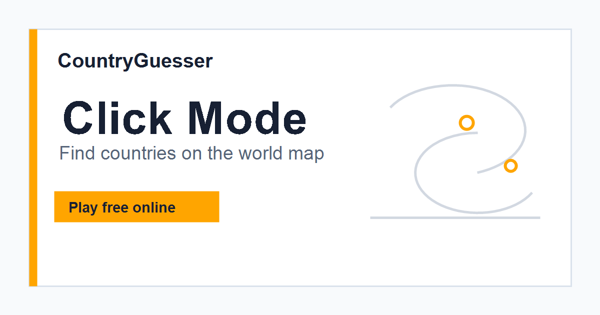 Click Mode World Map Quiz preview