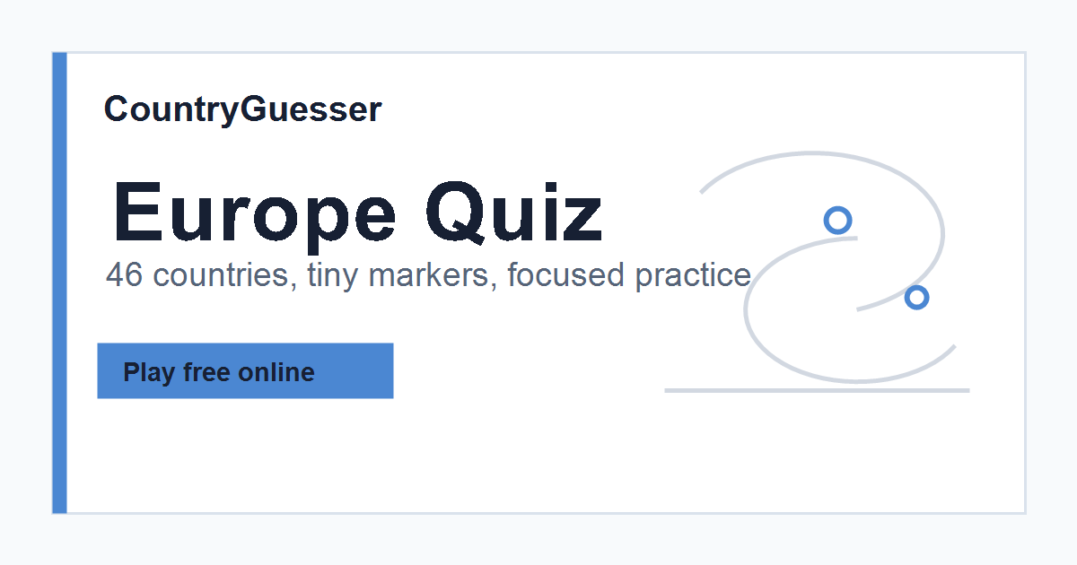 Europe country quiz preview